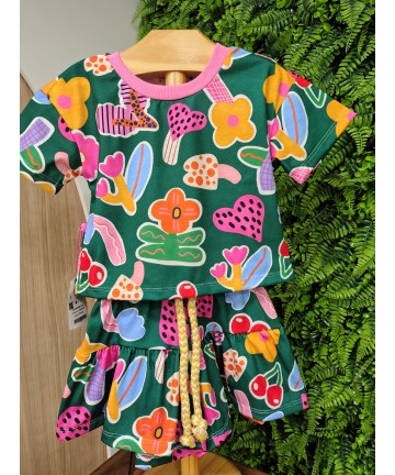 CONJUNTO FLOR DE CEREJA